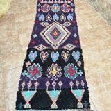 Vintage Boucherouite hallway rug