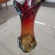 Vintage Murano Style Sommerso Glass Vase – Hand Blown Italian Art Glas