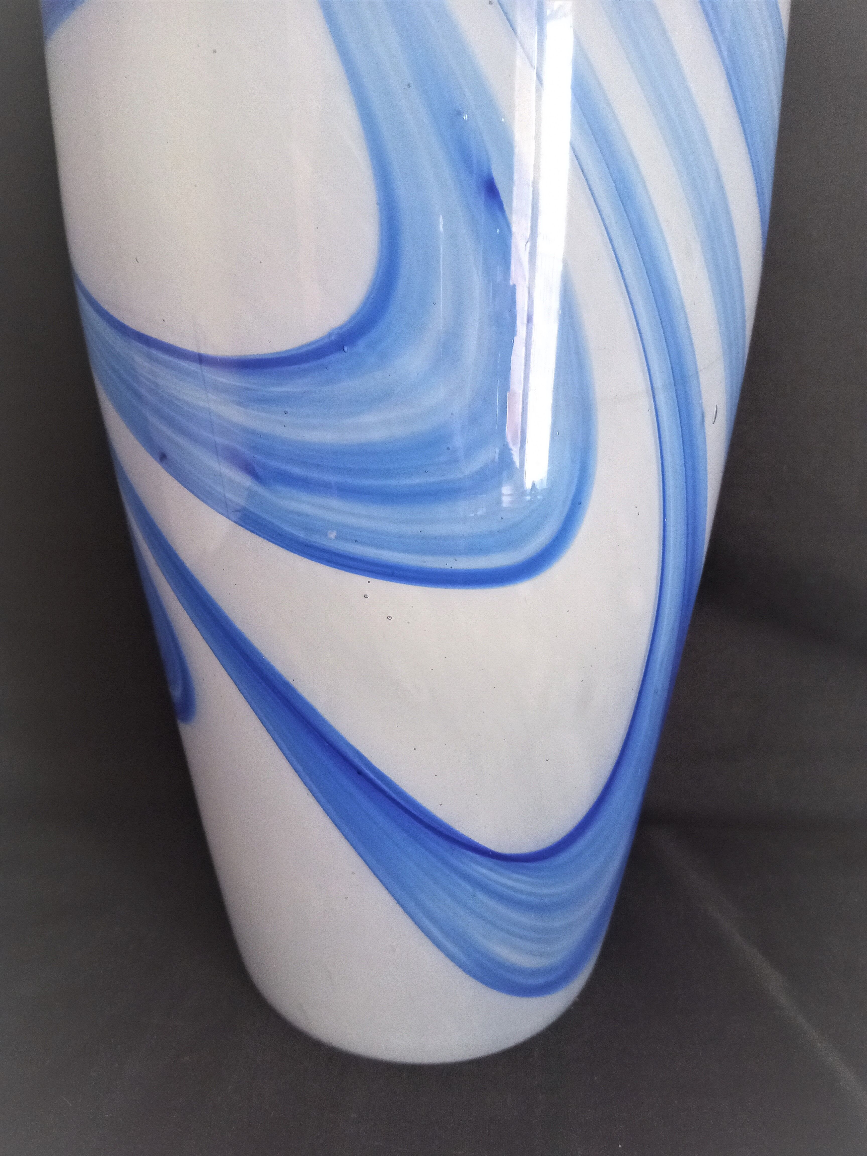 Large Murano glass soliflore vase, H - 38 cm.