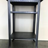 Console table riveted metal 1940 industrial