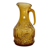 Amber glass pitcher