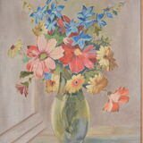 Nature morte bouquet de fleurs