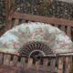Vintage decorative fan signed JR Romano and J. Blay – Gallant Scenes