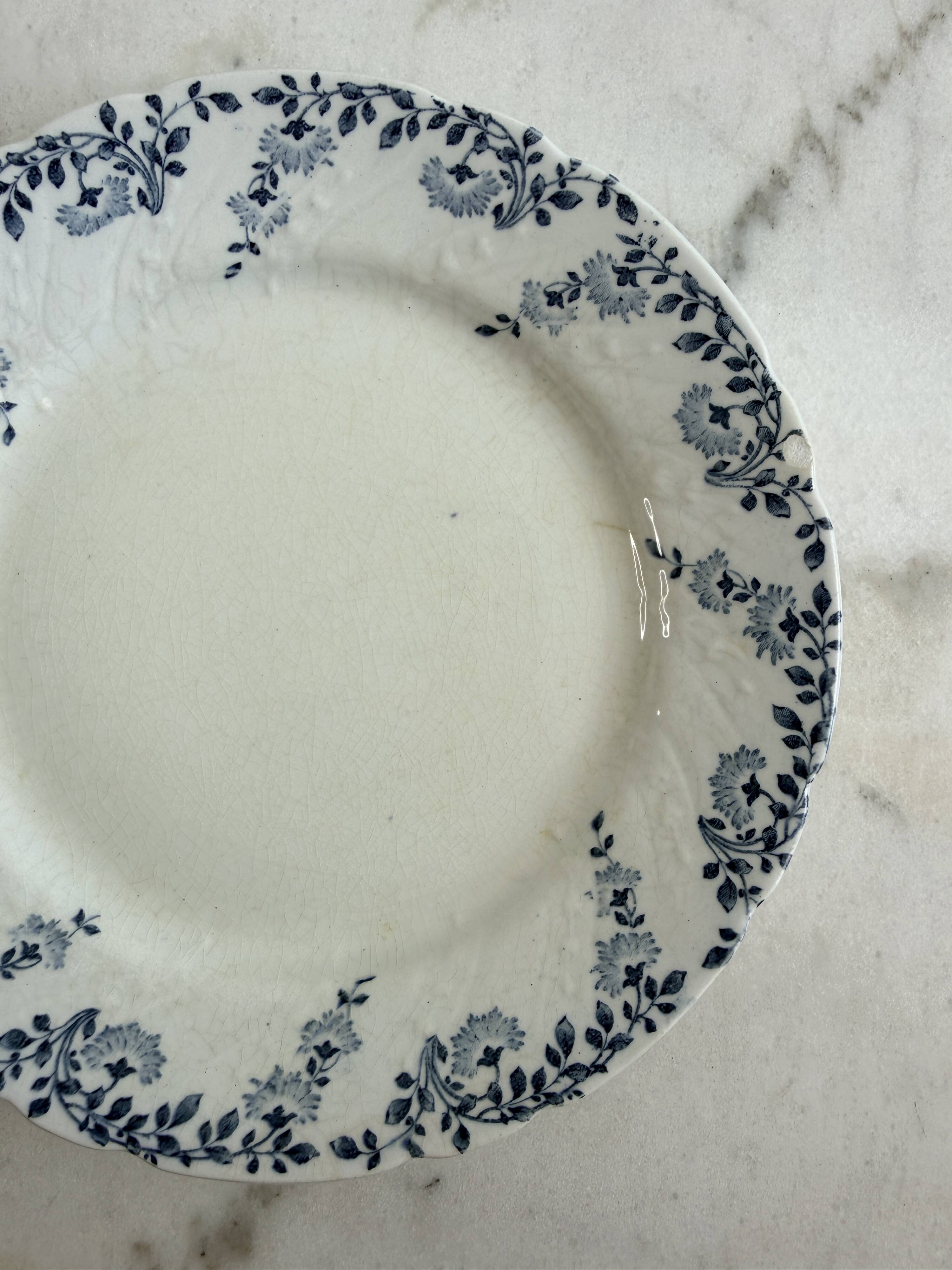 Set of two dessert plates - Luneville