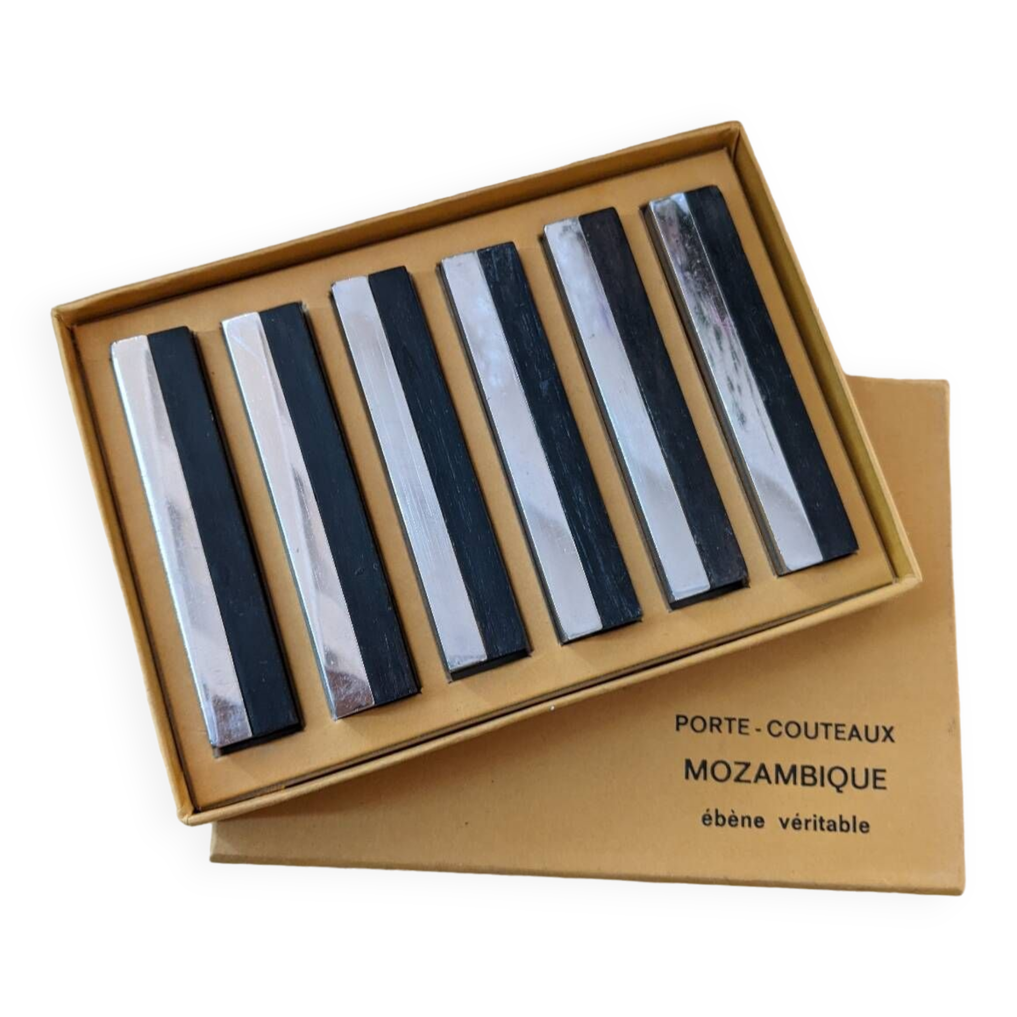 Ebony knife holder set