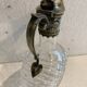 Carafe in cut glass or crystal and silver-plated metal, 20th century