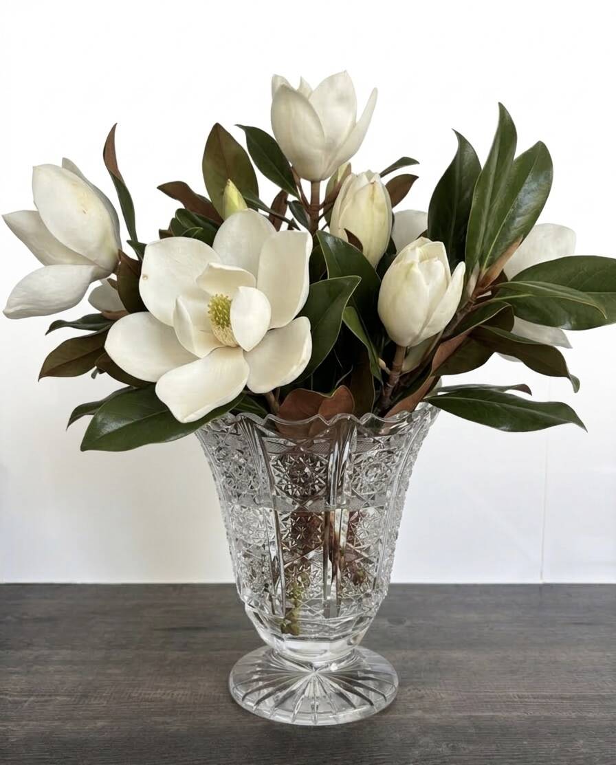 Art Deco vase in Bohemian crystal