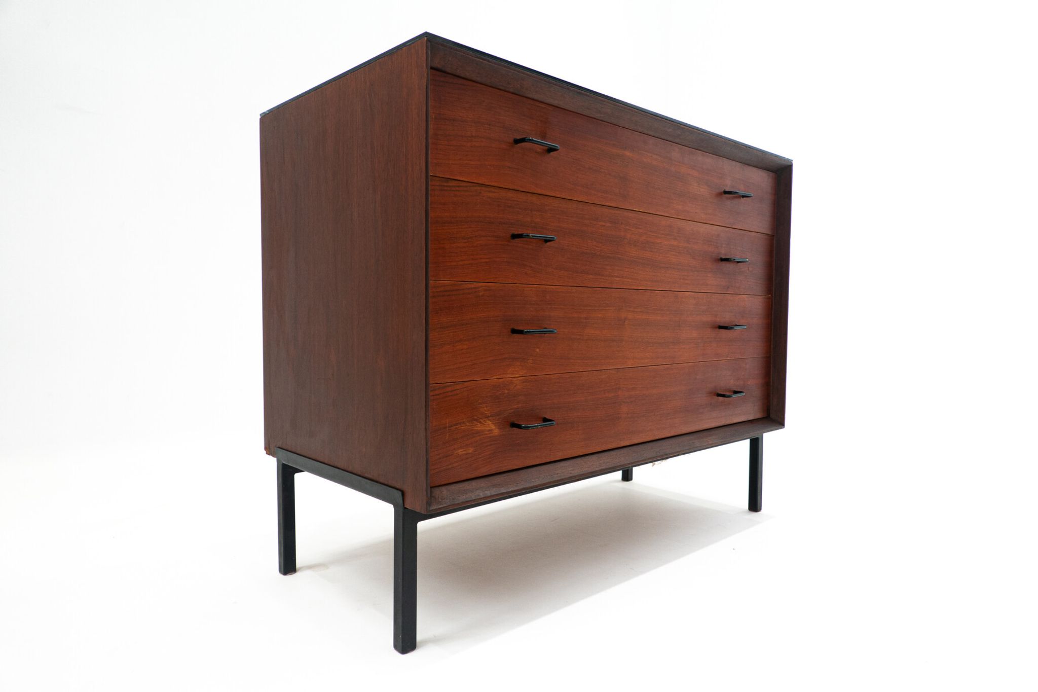 Mid-Century Modern Wooden Chest of Drawers, Italy, 1960s