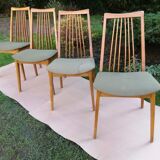 Set of four Scandinavian style chairs
