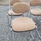 6 chaises de bureau vintage pied chromé dessus tissus