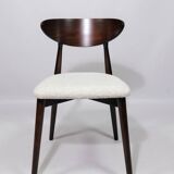 Scandinavian design pearl bouclé dining room chairs set of 6