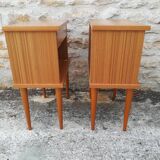Teak bedside tables
