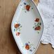 Ravier antique faience Salins - Poppy model