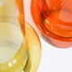 Yellow glass vase