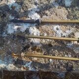 Brass fireplace servant