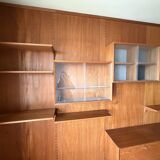 Danish teak shelf and structure by Poul Cadovius