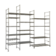 Modular chrome metal shelf