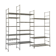 Modular chrome metal shelf