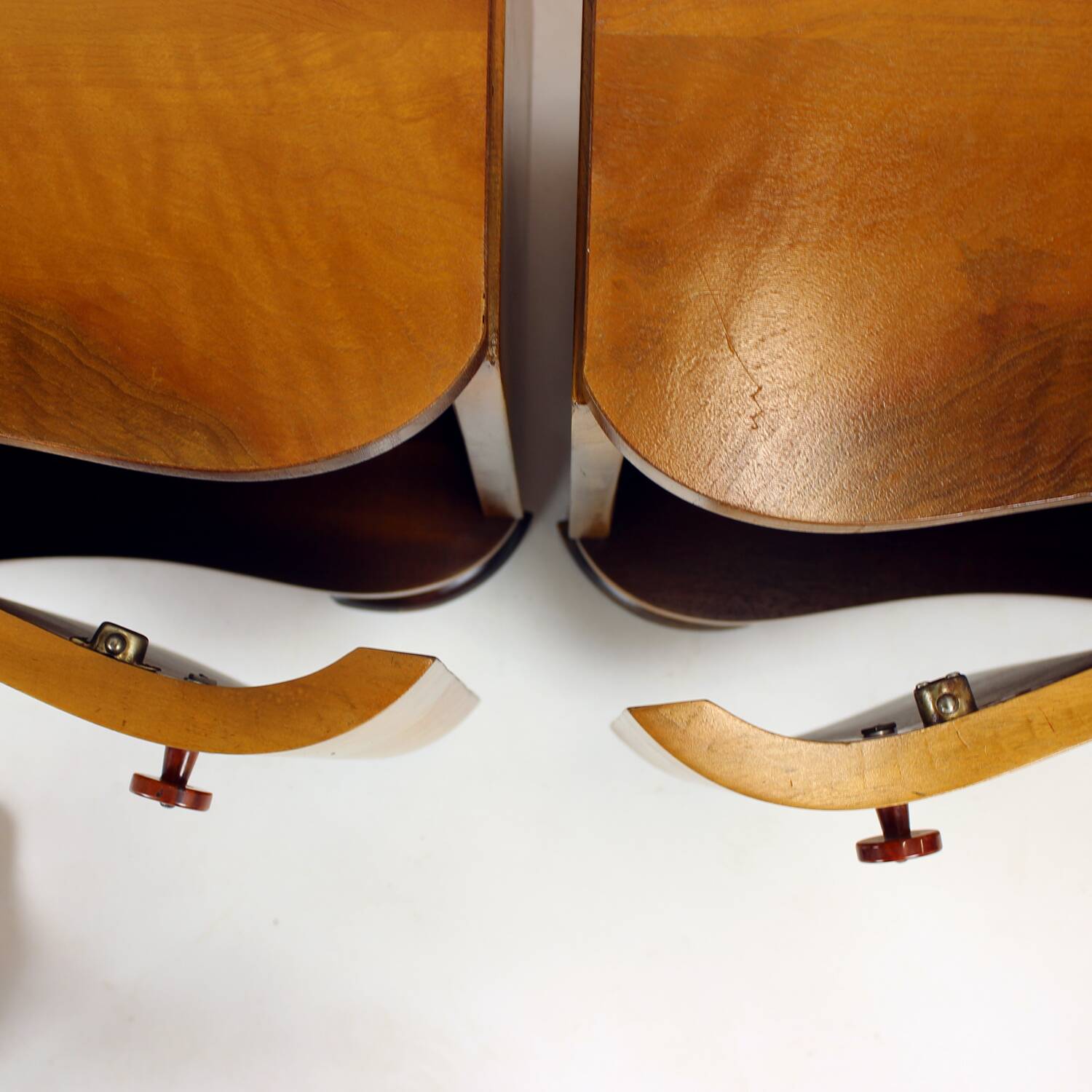 Art Deco Bedside Tables By Jindřich Halabala For Up Závody, 1930s