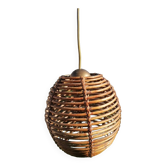 Suspension en rotin boule