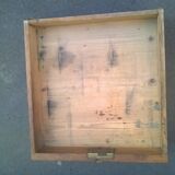 Ancien comptoir caisse de commerce chêne