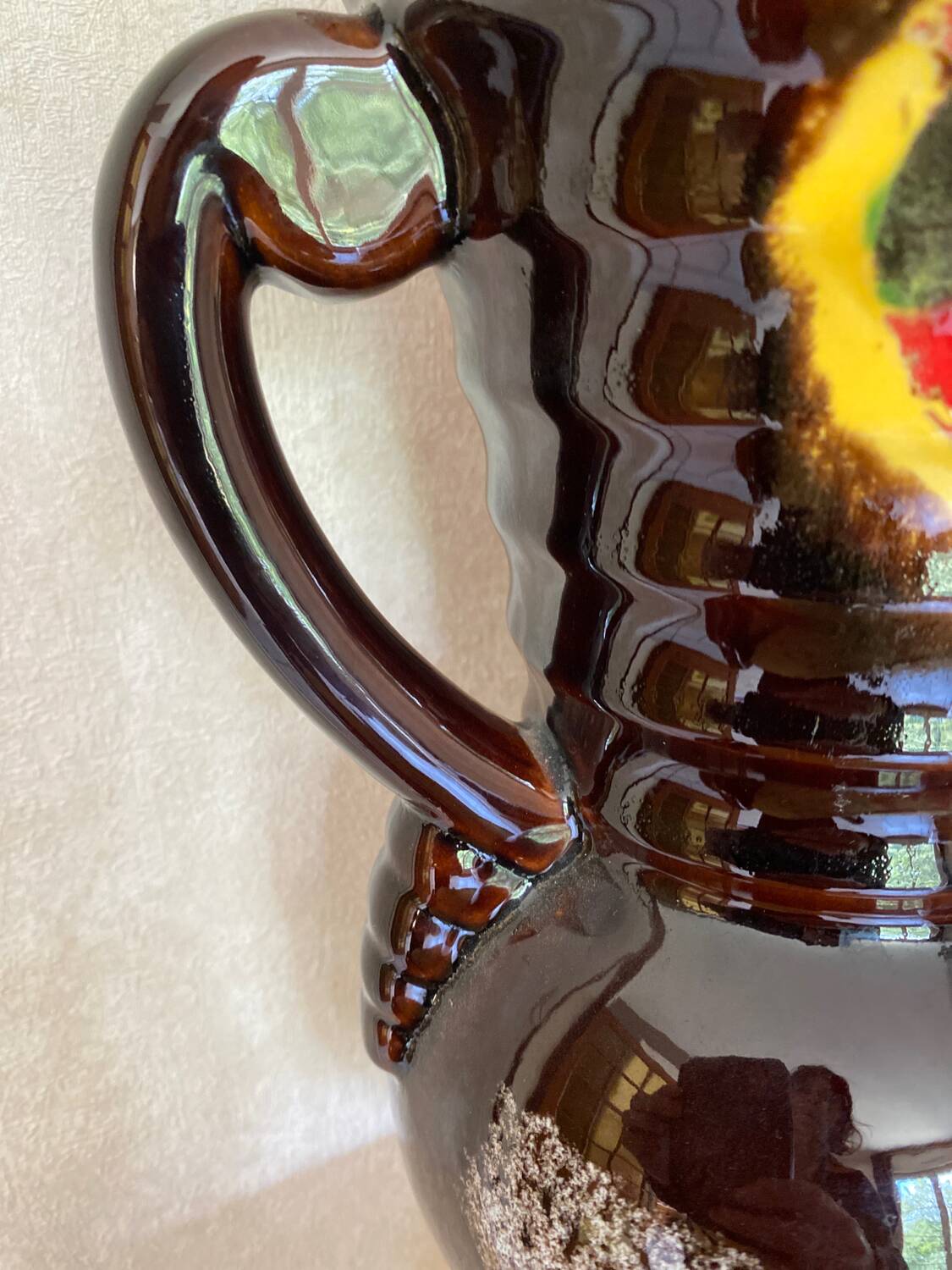 Large vintage amphora vase