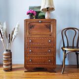 Art Deco oak chest of drawers
