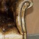 Fauteuil de directeur Chesterfield en cuir aniline