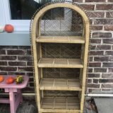 Buri wicker & rattan shelf