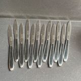 12 "Apollonox" fruit knives on silver metal support