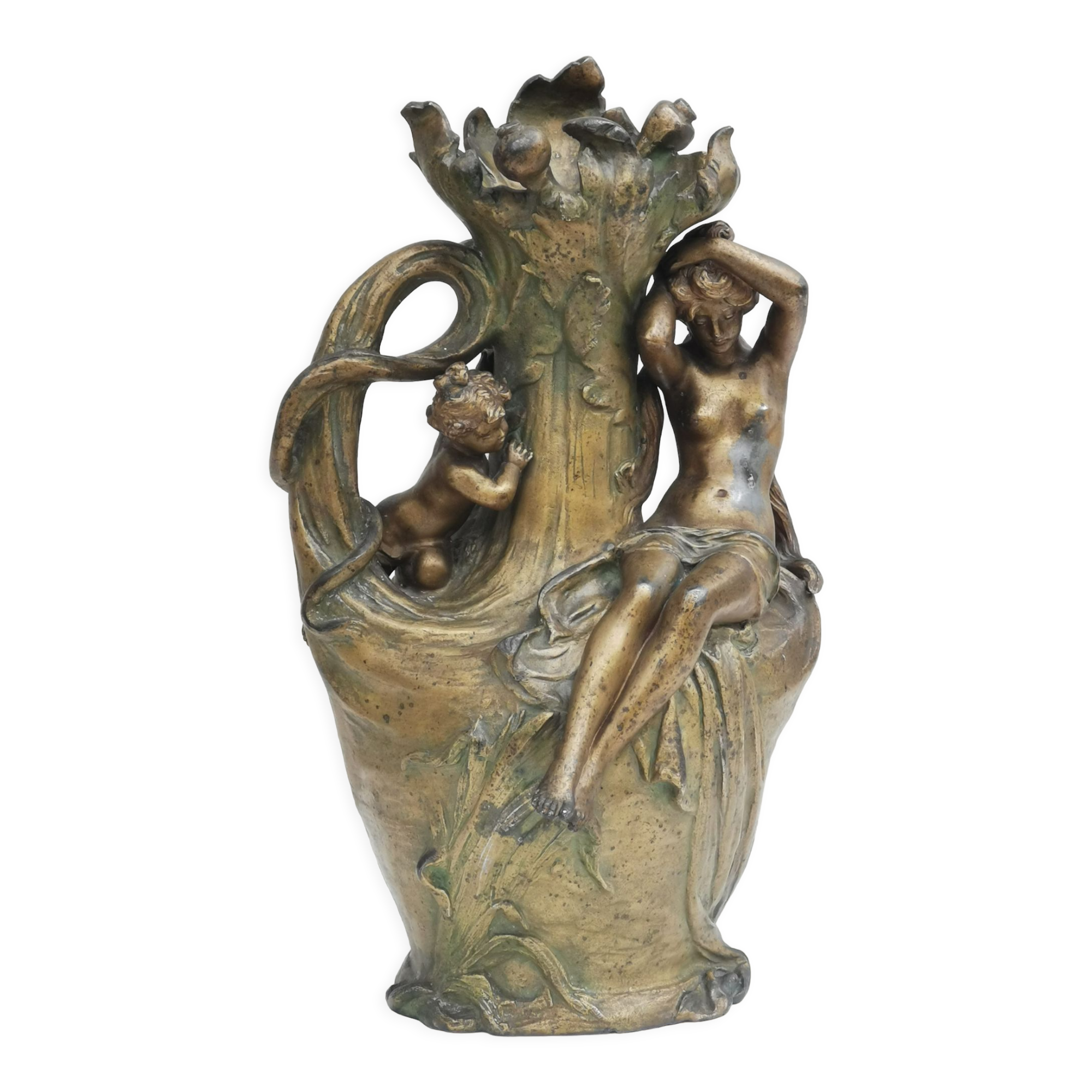 Art-nouveau sculpture signed " hyppolite moreau "