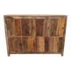Old wooden cabinet. 8 doors.