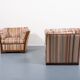 Paire de fauteuils lounge design italien des années 1980