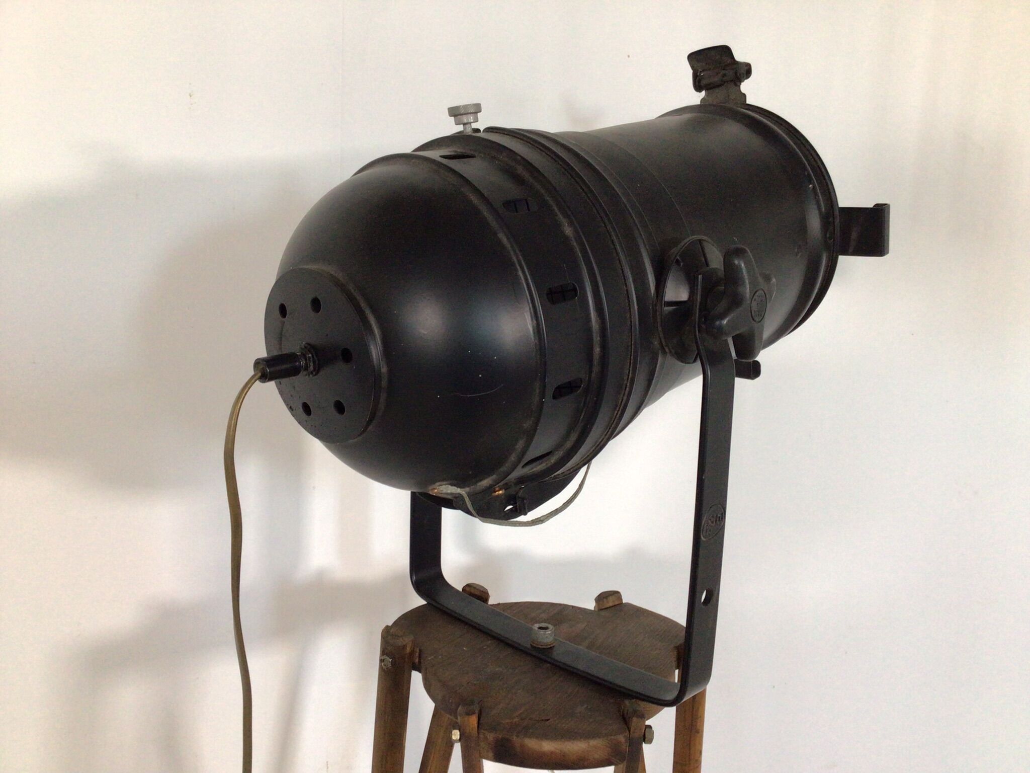 theater spot on wooden tripod