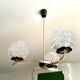 Lustre 3 feux laiton 1950