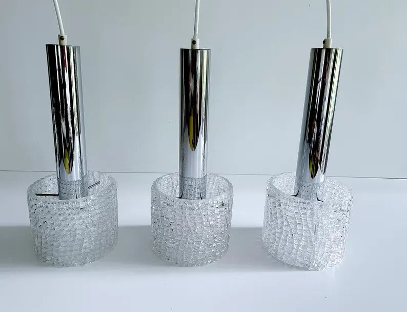 Vintage Kalmar Murano Glass Pendant Light