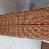 Vintage rattan basket or chest