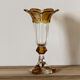 Bohemian crystal cornet vase