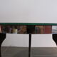 Vintage round coffee table '50, mirror top