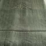Old Sheet in Pure Khaki Linen Thread