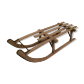 Luge vintage en bois une personne
