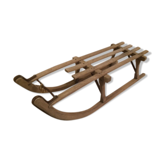 Vintage wooden sledge one person