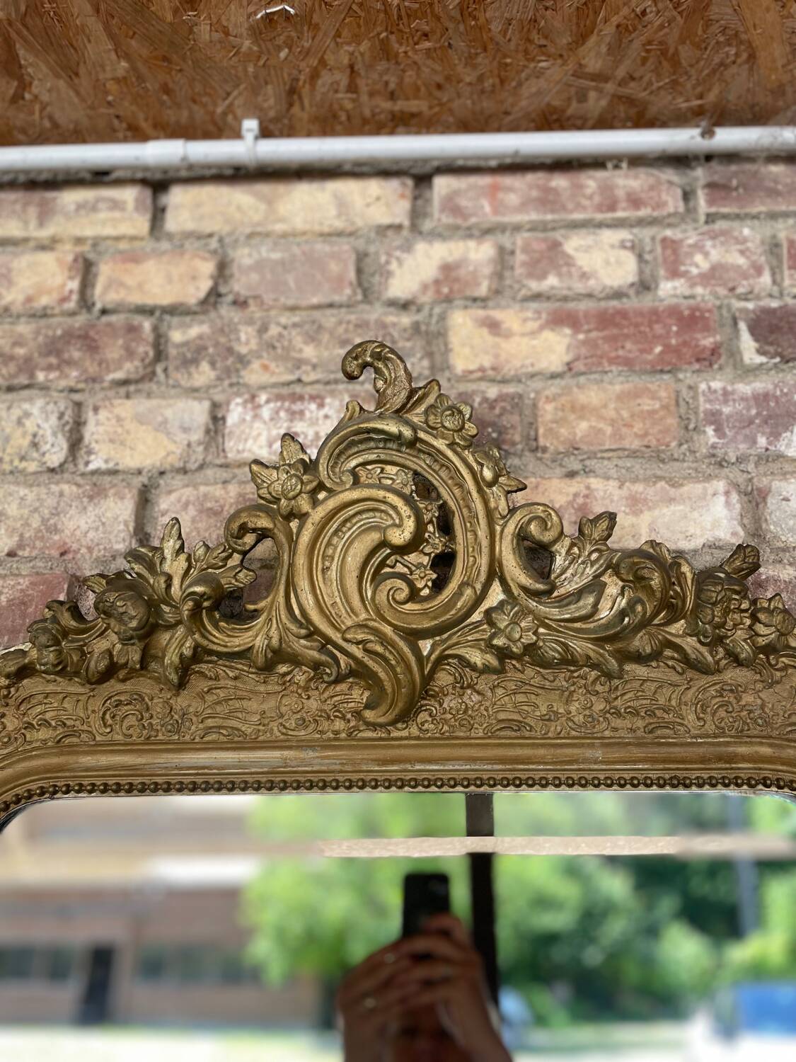 Antique Louis XV style mirror from the Napoleon III period
