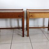Pairs of Jacques Hauville bedside tables for Rochebobois