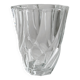 Clear crystal glass vase