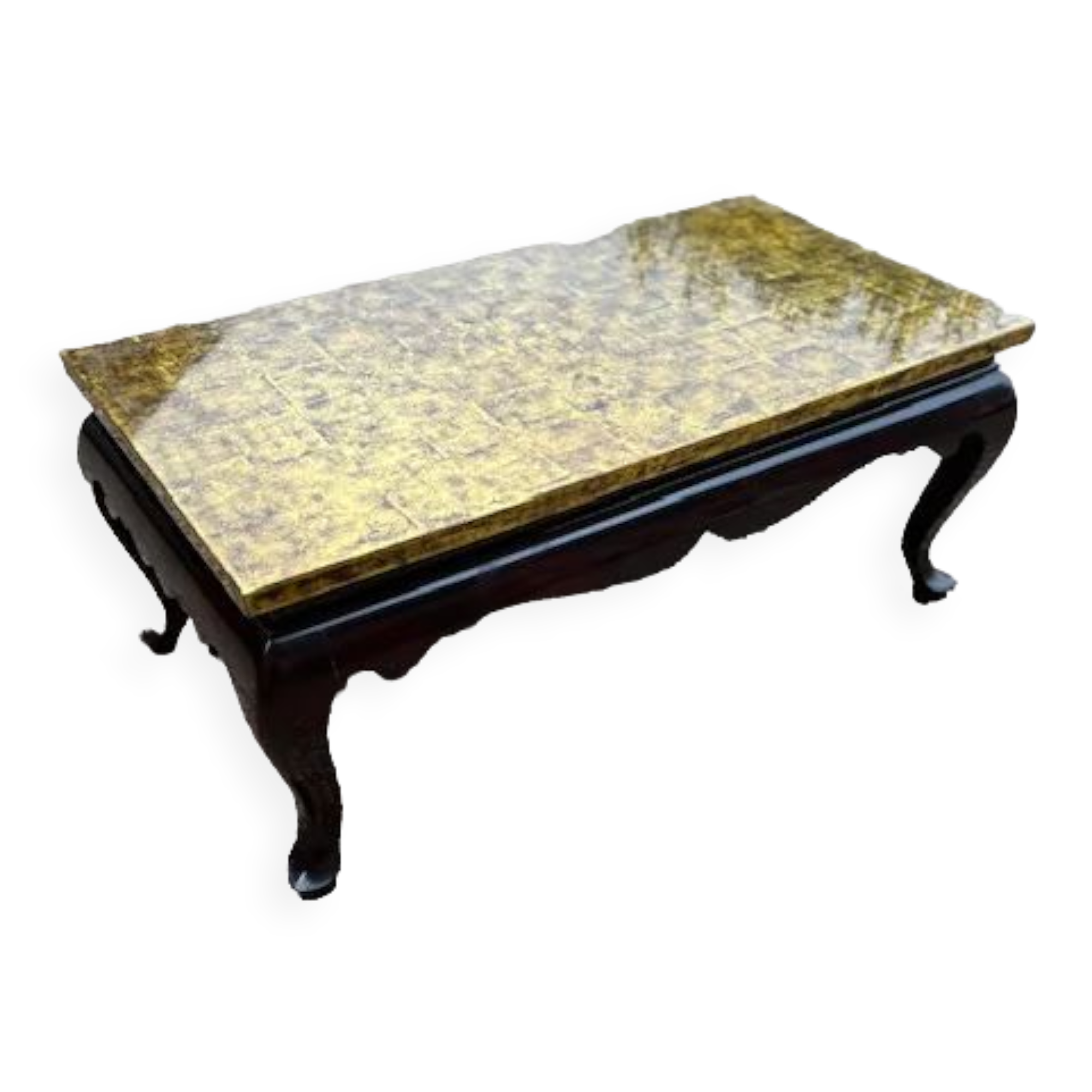 Coffee table gilded tray