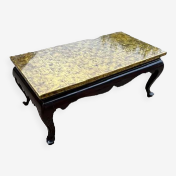 Coffee table gilded tray