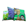 3 assorted 40x40cm in wax blue/green cushion covers