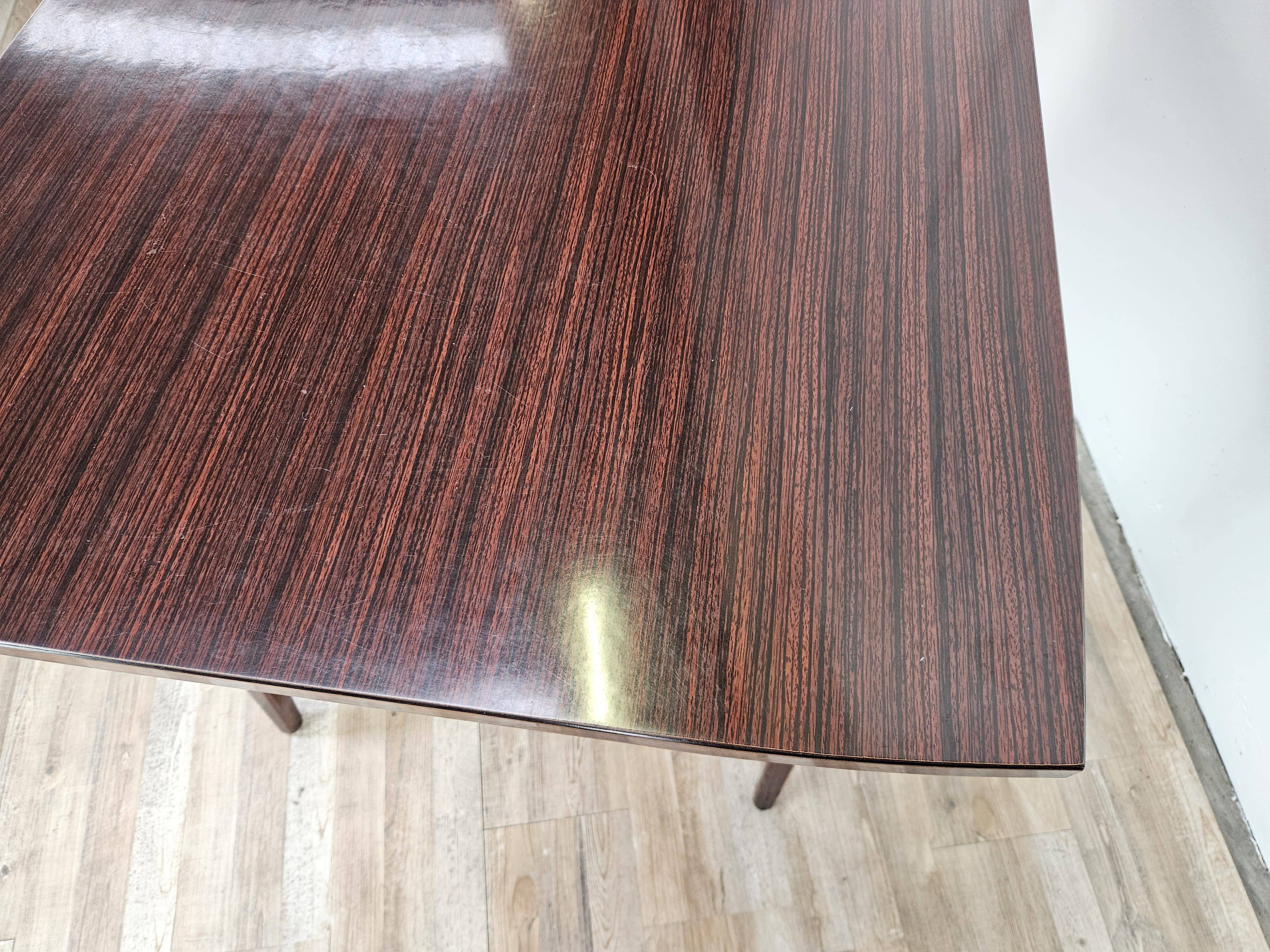 Mid Century table in rosewood laminate