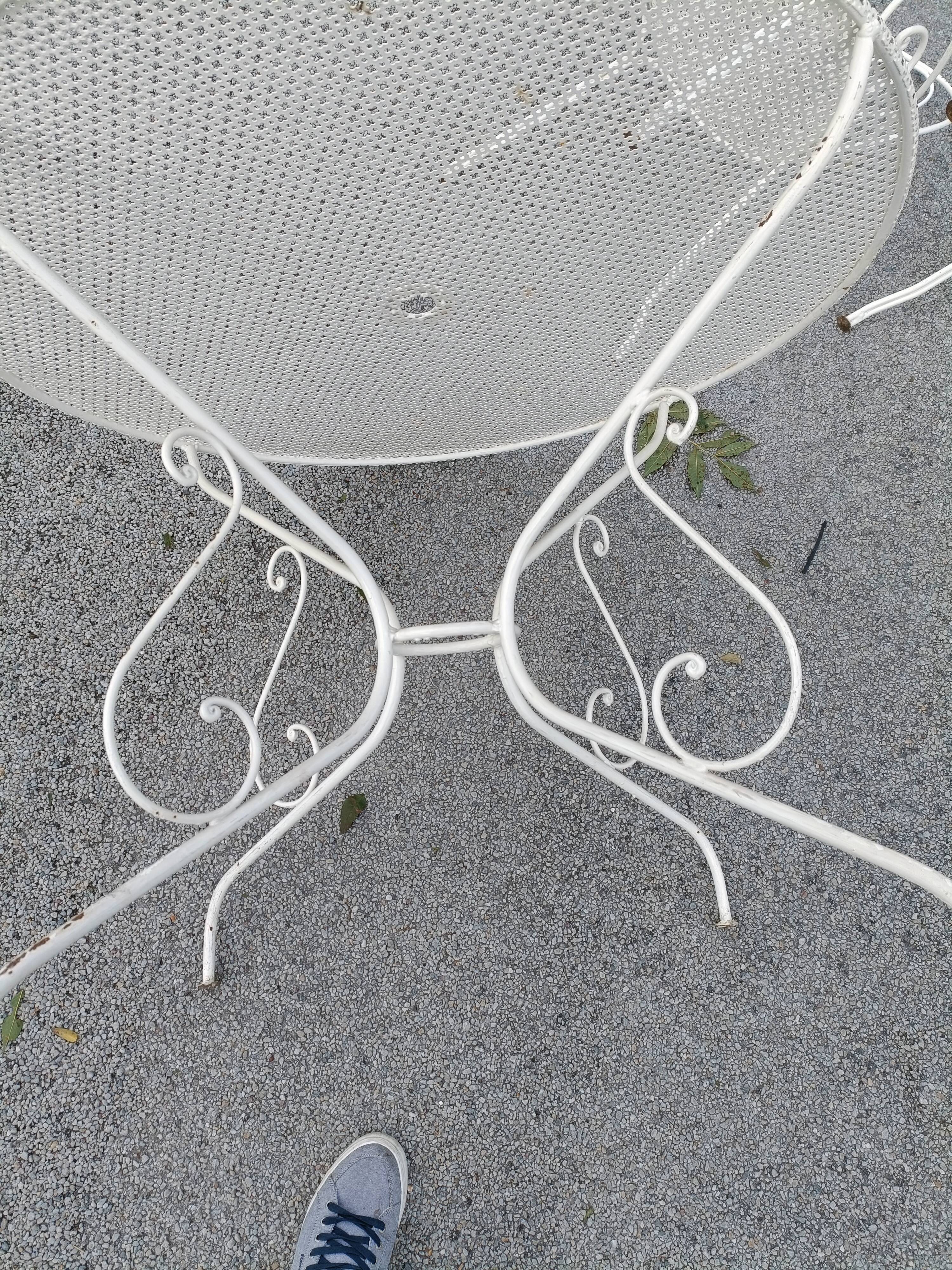 Antique garden furniture in full metal iron